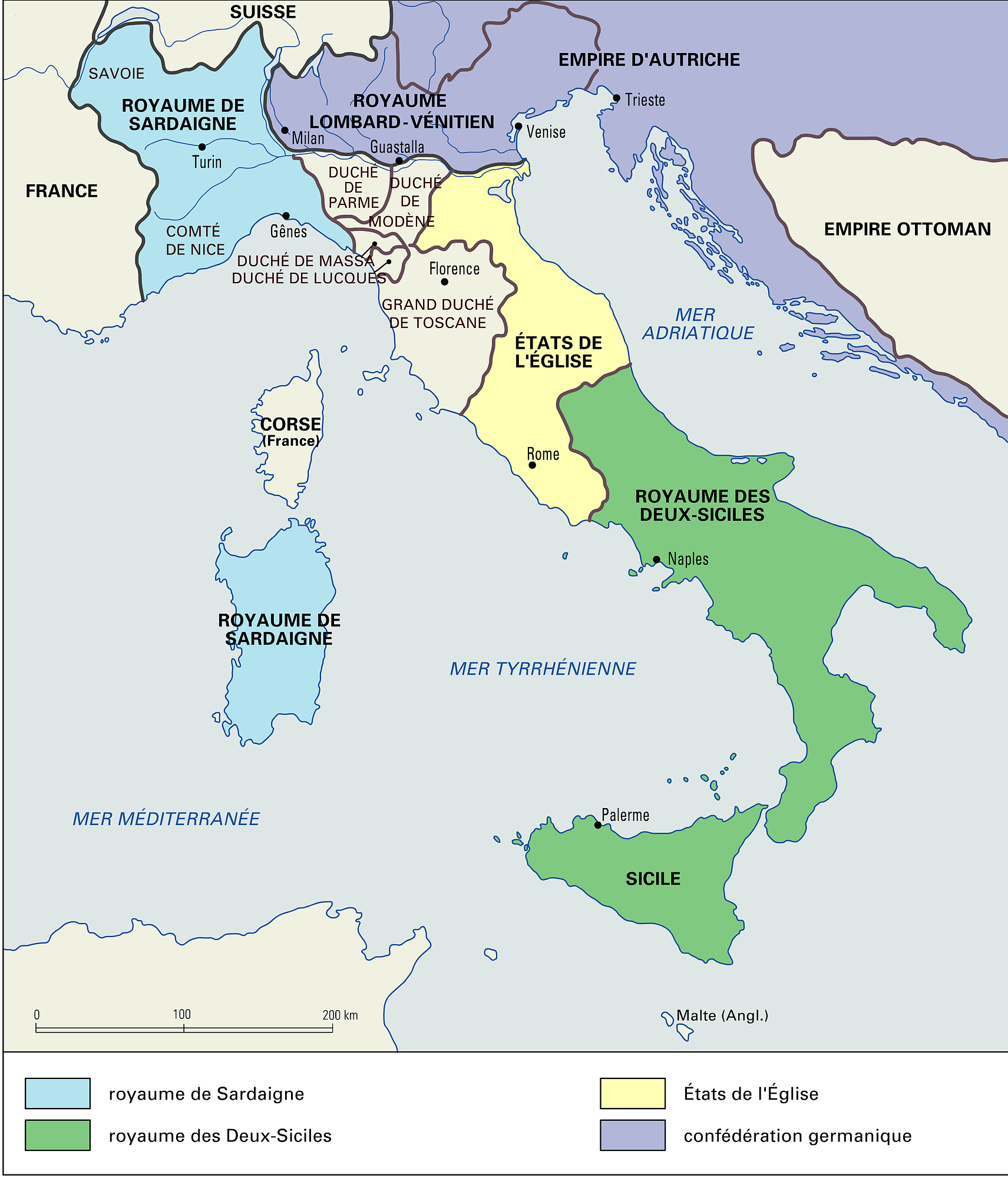 Italie, 1815