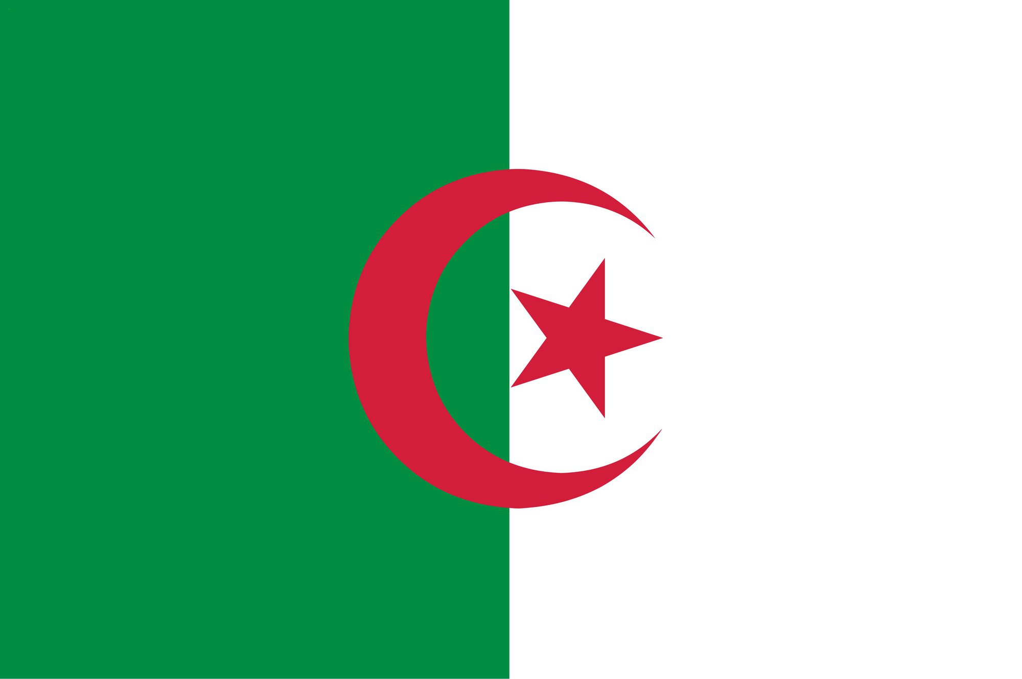 Algérie : drapeau