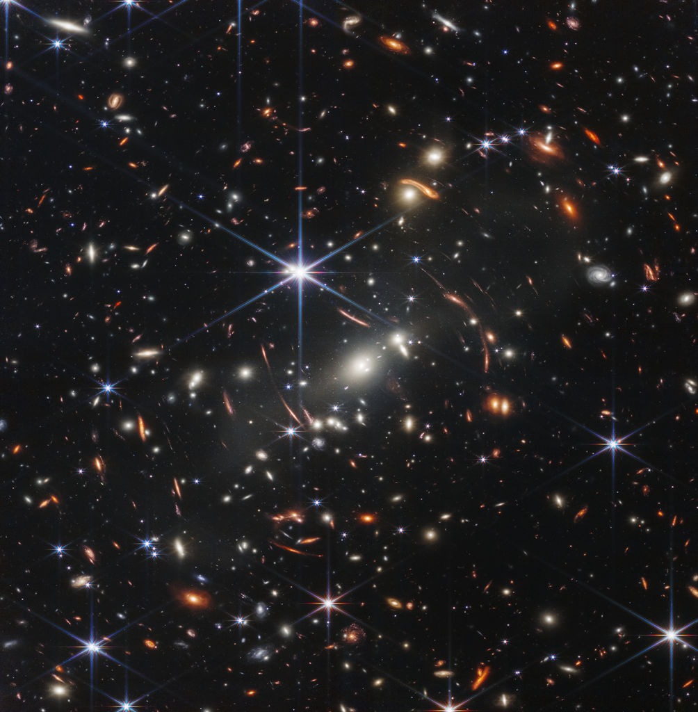 Première image profonde prise par le télescope James-Webb - crédits : NASA, ESA, CSA, STScI