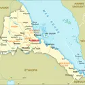 Érythrée : carte administrative - crédits : Encyclopædia Universalis France