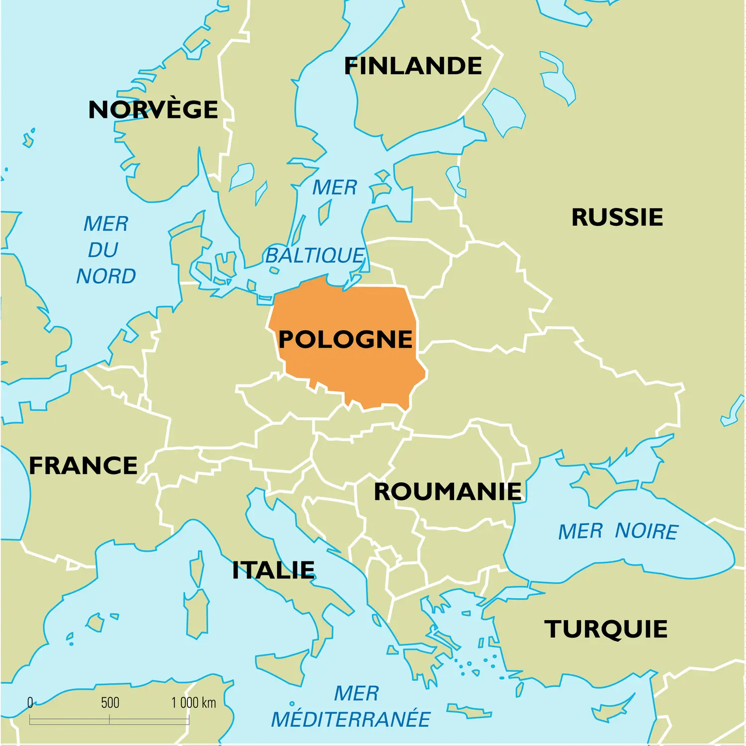 Pologne : carte de situation