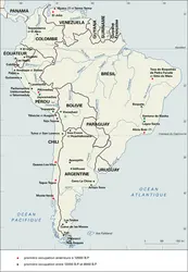 Amérique du Sud : préhistoire jusqu'en 8000 B.P. - crédits : Encyclopædia Universalis France