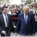 Manuel Valls et Jean-Marc Ayrault, le 1<sup>er</sup> avril 2014 - crédits : Thibault Camus/ AP/ SIPA