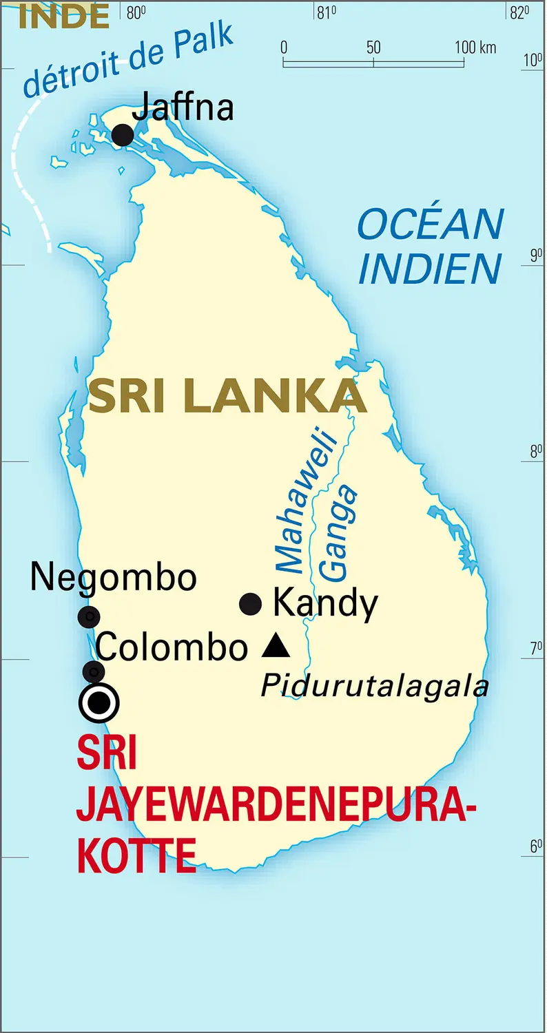 Sri Lanka : carte générale