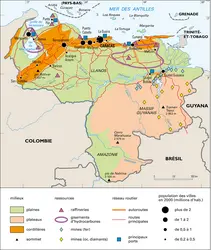 Venezuela : milieux, ressources et population - crédits : Encyclopædia Universalis France