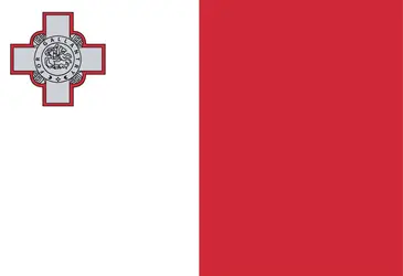 Malte : drapeau - crédits : Encyclopædia Universalis France