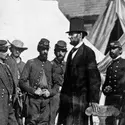 Abraham Lincoln et le général McClellan, A. Gardner - crédits : MPI/ Archive Photos/ Getty Images