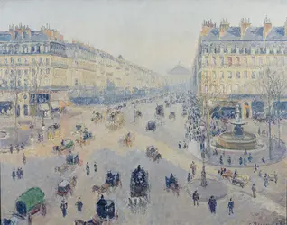 Avenue de l'Opéra, soleil, matinée d'hiver, C. Pissarro - crédits : C. Devleeschauwer, Musée des Beaux-Arts, Reims