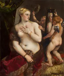 <em>Vénus au miroir</em>, Titien
 - crédits : Courtesy National Gallery of Art, Washington