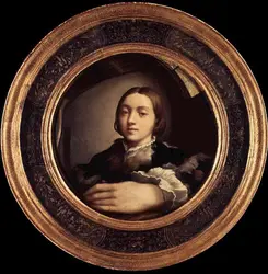 <it>Autoportrait dans un miroir convexe</it>, Parmesan - crédits :  Bridgeman Images 