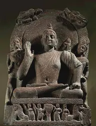 Bodhisattva assis, art de l'Inde - crédits :  Bridgeman Images 