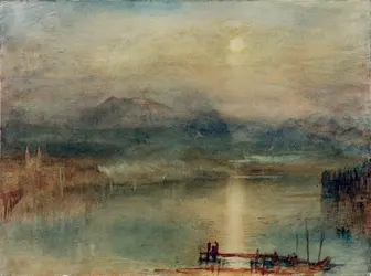 <it>Clair de lune sur le lac de Lucerne avec le mont Righi, Suisse</it>, J. M. W. Turner - crédits : AKG-images