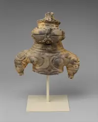 Figurine <em>dogū</em>, fin de la période Jōmon (Japon) - crédits : Sepia Times/ Universal Images Group/ Getty Images