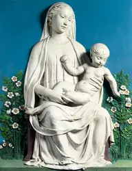 <it>La Vierge de la Roseraie</it>, L. Della Robbia - crédits : G. Nimatallah/ De Agostini/ Getty Images