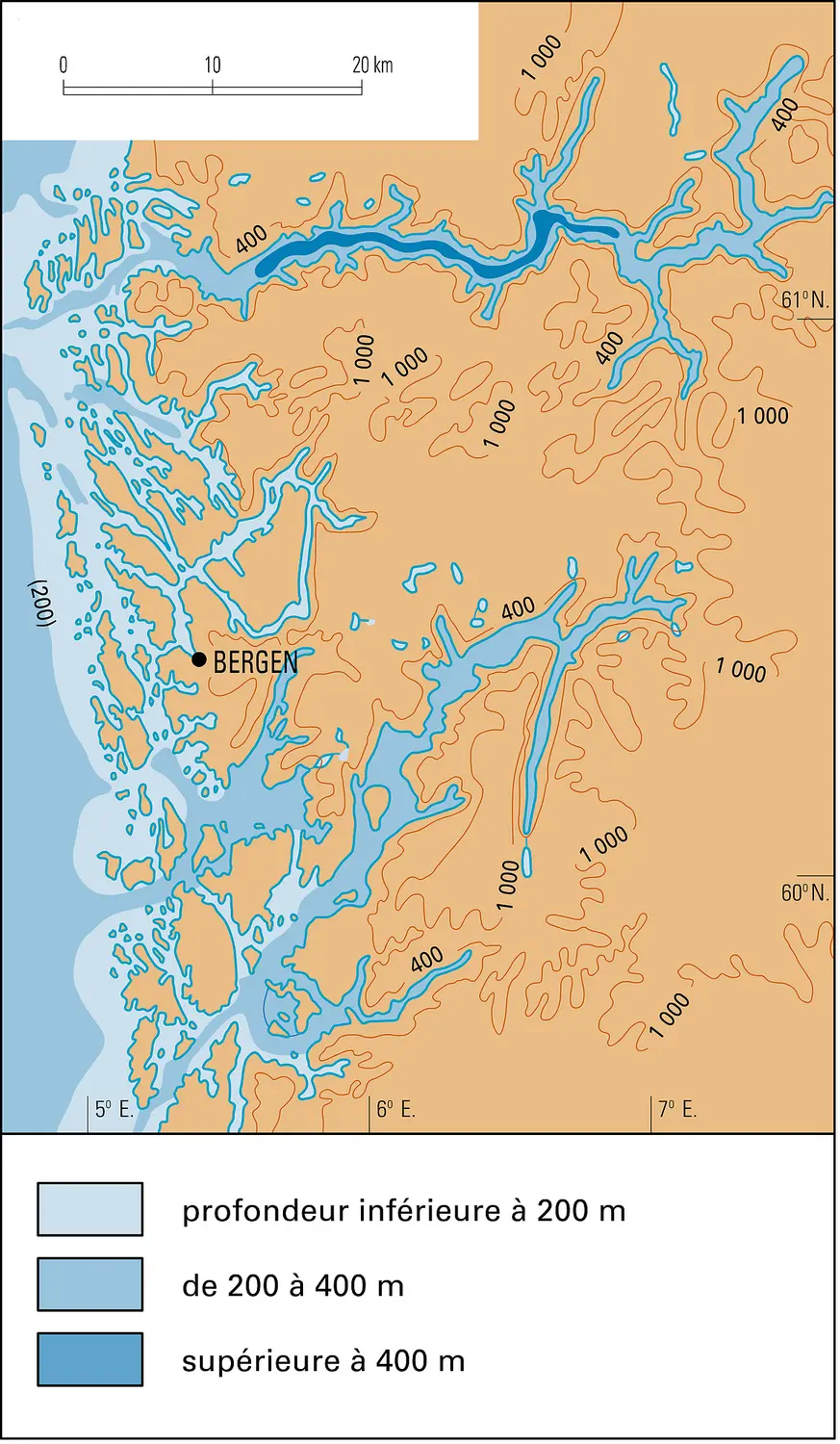 Côte à fjords
