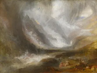 Tempête de neige dans le val d'Aoste, Turner - crédits : Heritage Art/ Heritage Images/ Getty Images