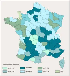 France : référendum de 1958 sur la Constitution - crédits : Encyclopædia Universalis France
