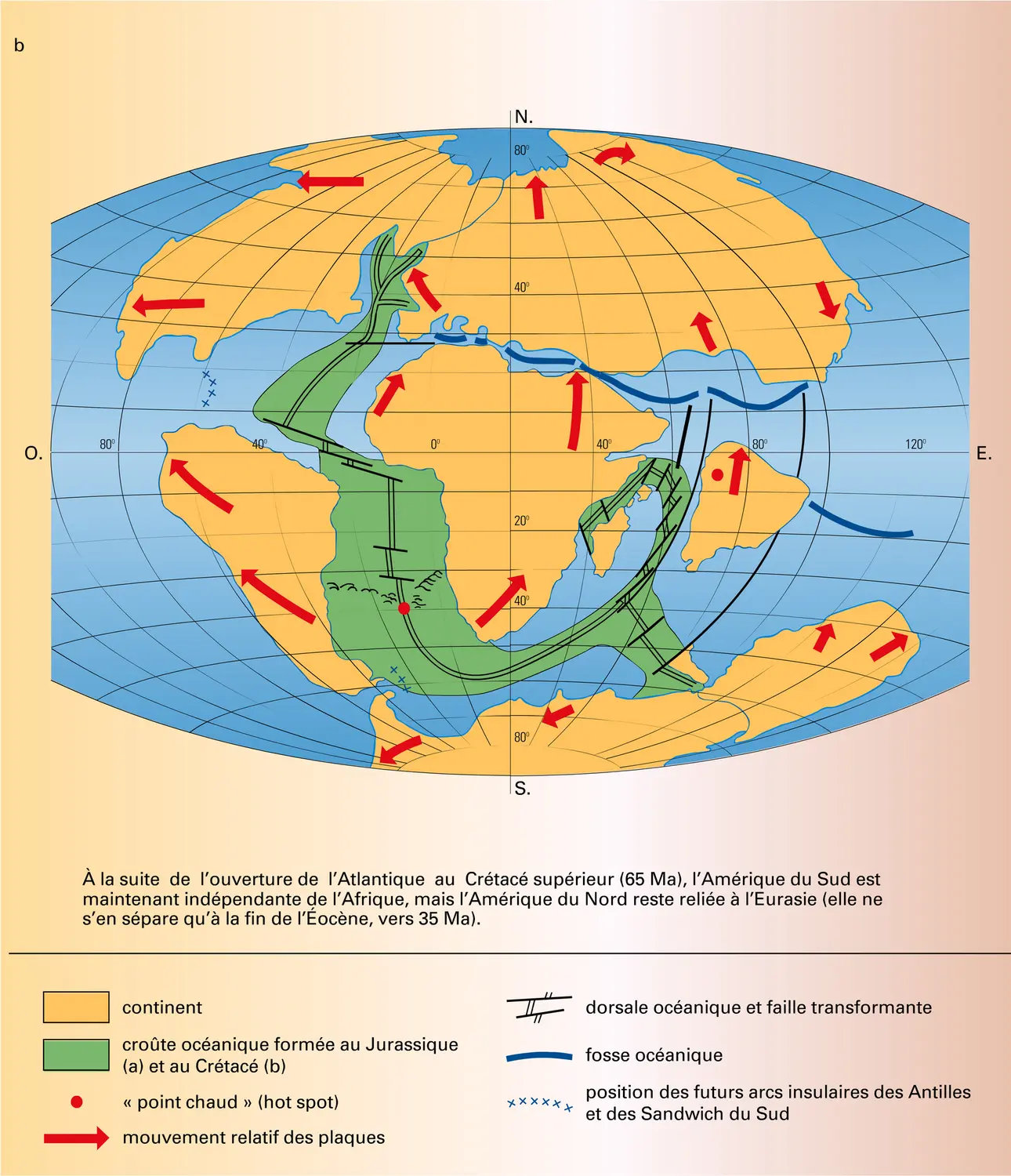 Séparation des continents - vue 2