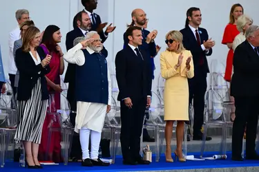 Narendra Modi à Paris, 2023 - crédits : Emmanuel Dunand/ AFP