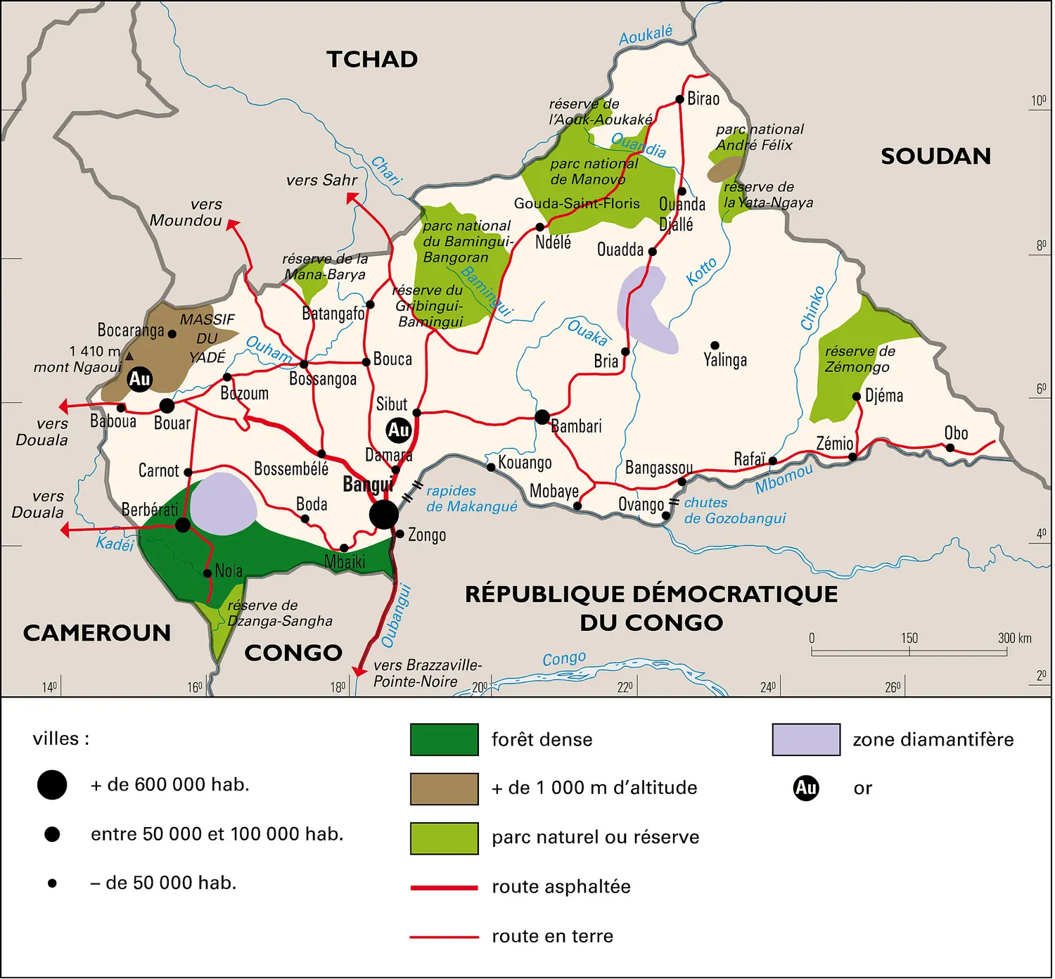République centrafricaine : milieux naturels