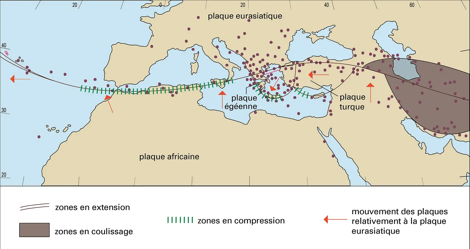 Sismicité de la zone méditerranéenne