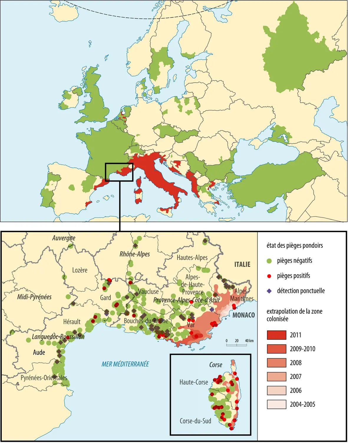 Invasion du sud de l'Europe par <it>Aedes albopictus</it>