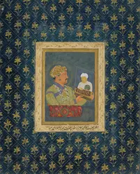 L'empereur moghol Jahangir avec le portrait de son père Akbar, Inde - crédits : Erich Lessing/ AKG-images