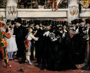 <it>Bal masqué à l'Opéra</it>, É. Manet - crédits : Gift of Mrs. Horace Havemeyer in memory of her mother-in-law Louisine W. Havemeyer, © 2000 Board of Trustees, National Gallery of Art, Washington