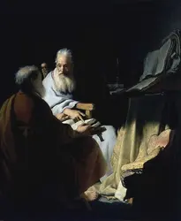 <it>Deux Philosophes en conversation</it>, Rembrandt - crédits :  Bridgeman Images 