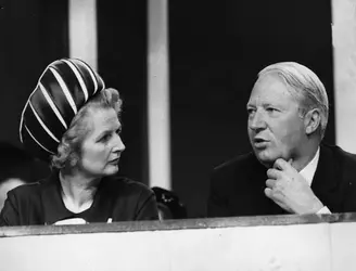 Edward Heath et Margaret Thatcher, 1970 - crédits : Leonard Burt/ Hulton Archive/ Getty Images