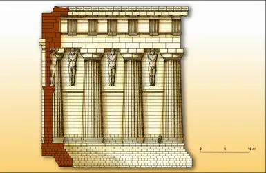 Télamons du temple de Zeus Olympien - crédits : Encyclopædia Universalis France