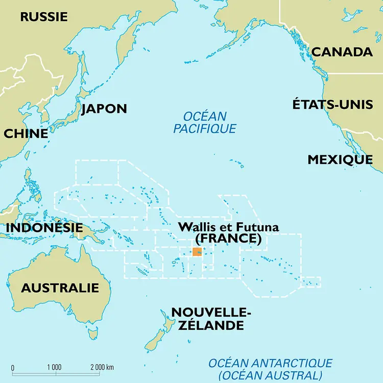 Wallis-et-Futuna [France] : carte de situation