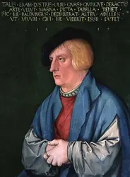 <it>Portrait d'homme jeune</it>, H. Baldung Grien - crédits :  Bridgeman Images 