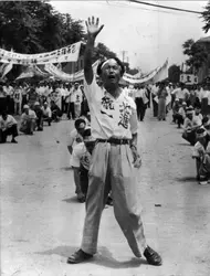 Manifestation sud-coréenne, en 1953 - crédits : Central Press/ Hulton Archive/ Getty Images