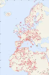 Eurafrique : anomalies de Bouguer - crédits : Encyclopædia Universalis France