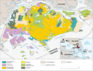 Singapour : territoire et activités - crédits : Encyclopædia Universalis France