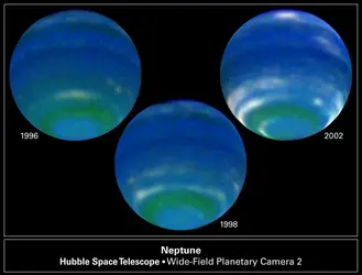 Météorologie de Neptune - crédits : L. Sromovsky, and P. Fry (University of Wisconsin)/ NASA