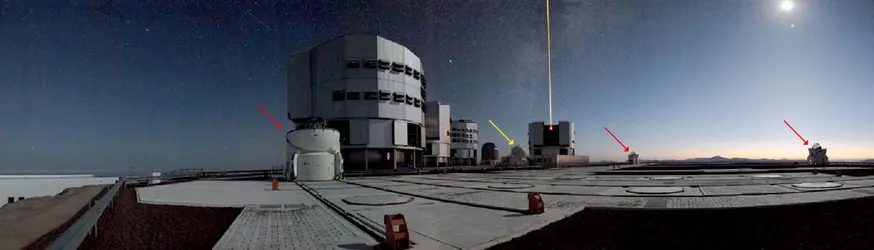 Le VLT (Very Large Telescope) - crédits : ESO/ H.H. Heyer