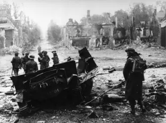 Bataille de Normandie, juin 1944 - crédits : Mondadori/ Getty Images