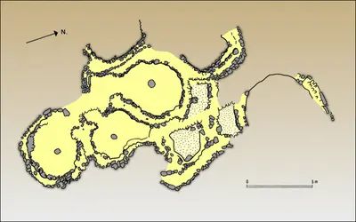 Beidha (cellules rondes) - crédits : Encyclopædia Universalis France