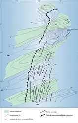 Fosse du Japon : anomalies magnétiques - crédits : Encyclopædia Universalis France