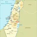 Israël : carte administrative - crédits : Encyclopædia Universalis France