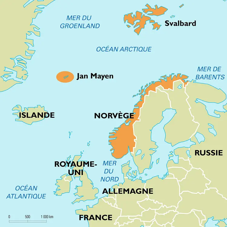 Norvège : carte de situation