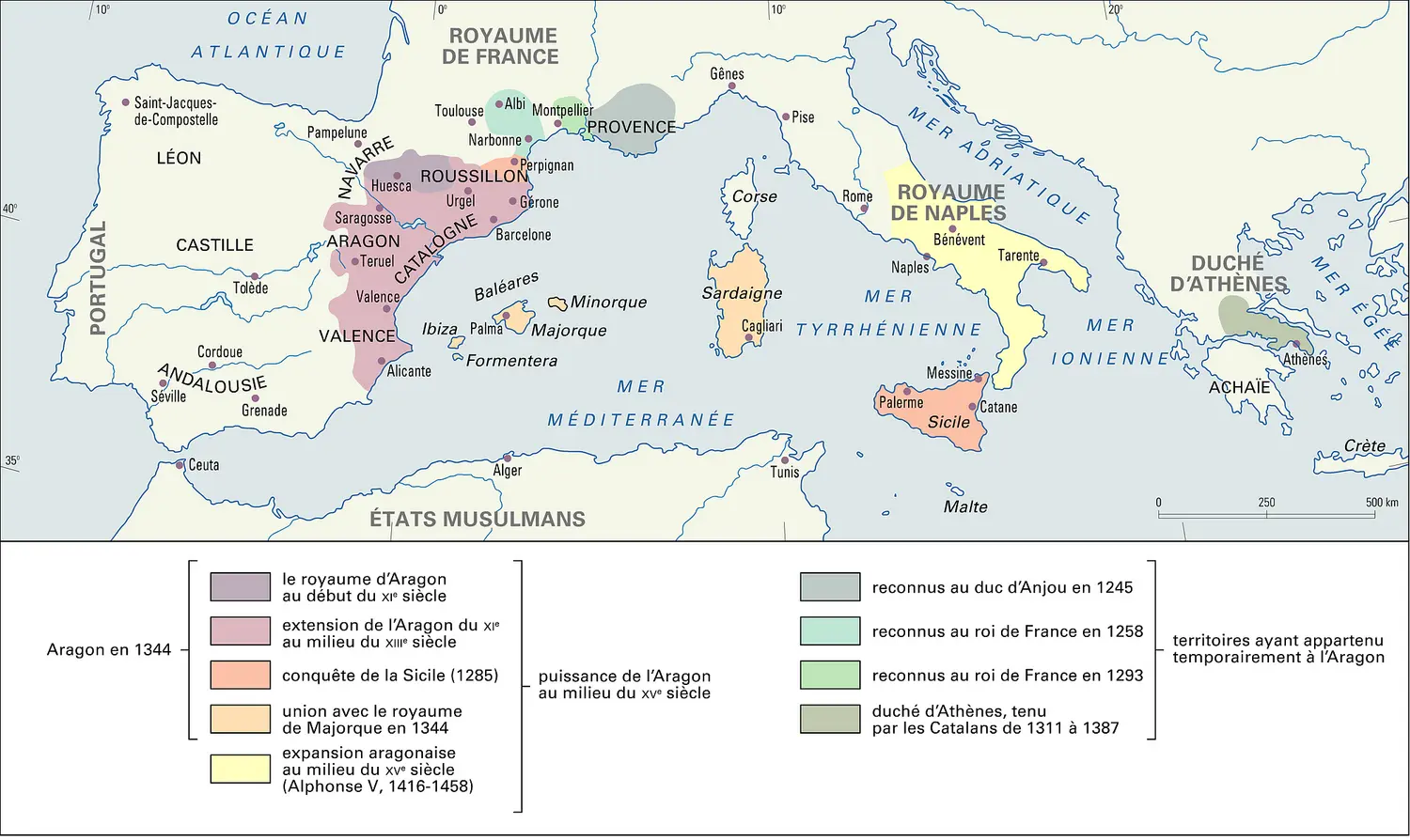 Méditerranée, expansion aragonaise au Moyen Âge