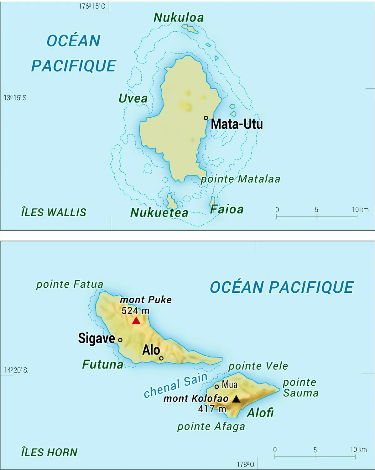 Wallis-et-Futuna [France] : carte physique