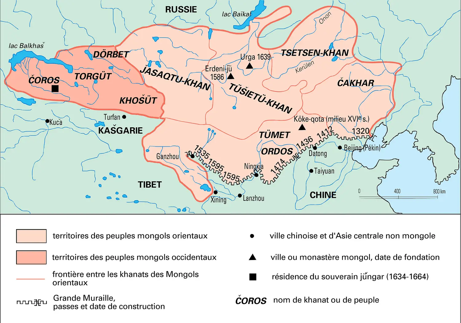 Asie centrale au début du XVIIe siècle