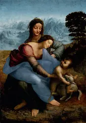 <it>La Vierge, l'Enfant Jésus et sainte Anne</it>, L. de Vinci - crédits : VCG Wilson/ Corbis/ Getty Images