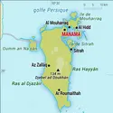 Bahreïn : carte physique - crédits : Encyclopædia Universalis France