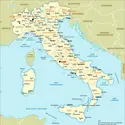 Italie : carte administrative - crédits : Encyclopædia Universalis France