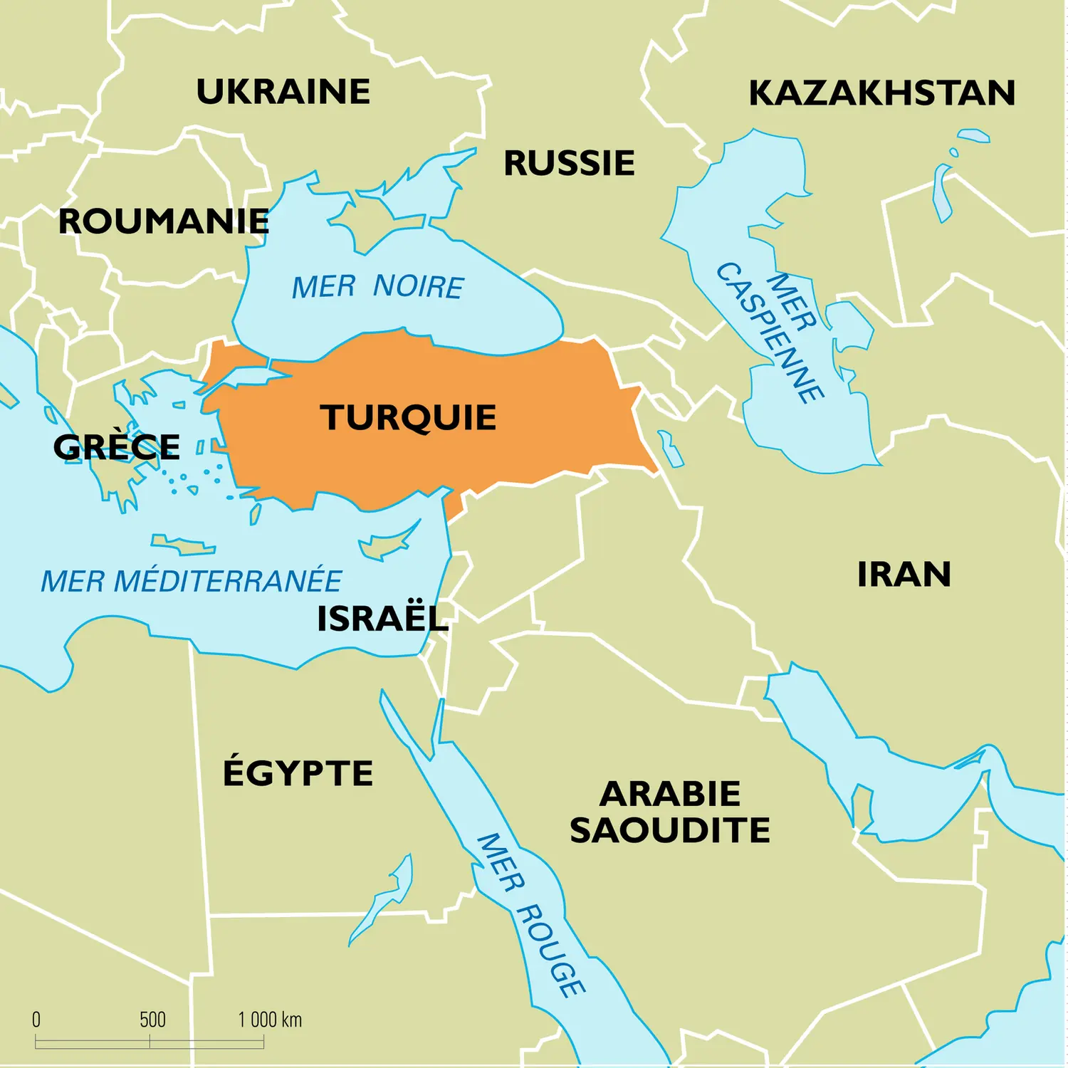 Turquie : carte de situation